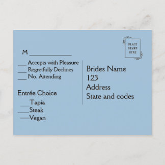 Cloud RSVP avec choix de menu