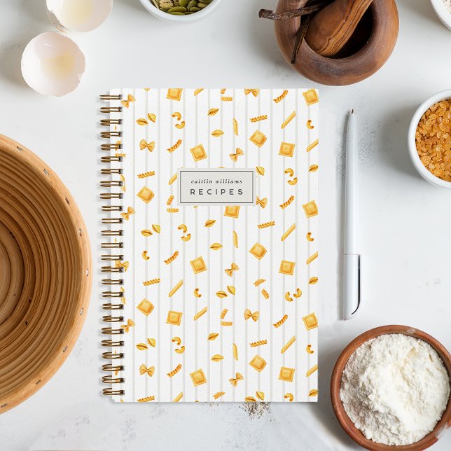 Cloud Stripe | Cahier de recettes personnalisé de  (Créateur téléchargé)