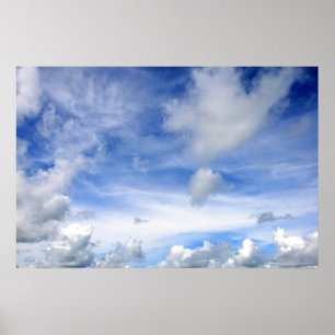 Clouds Blue Sky - Poster