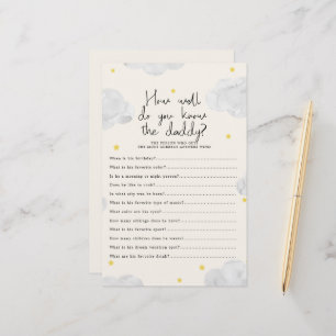 Clouds How Well You know Daddy Baby shower Game