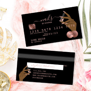 Clous Technicien Carte de crédit Styled Rose Gold 