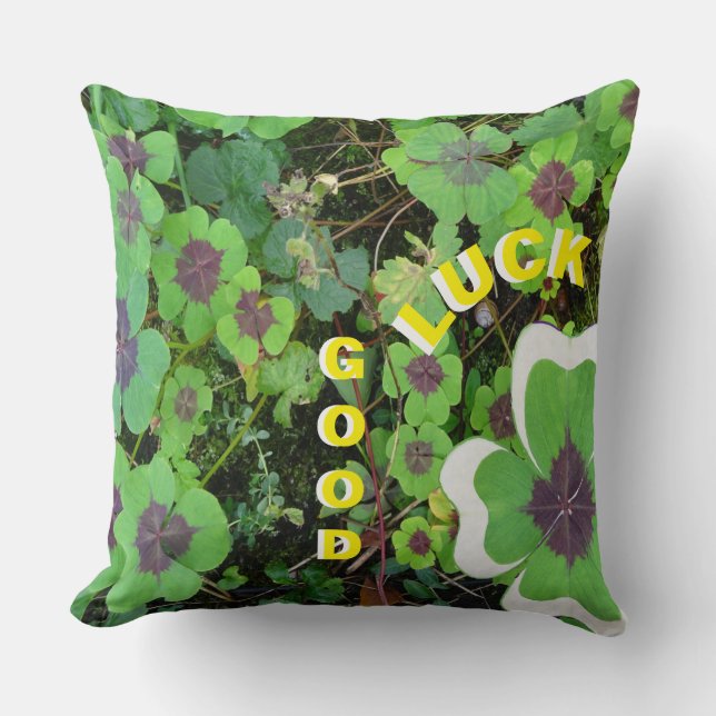 Clover Bonne Chance Jeu Oreiller (Recto)