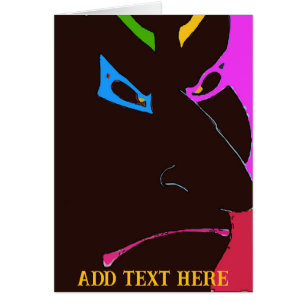 Clown Art Face, ajouter du texte,