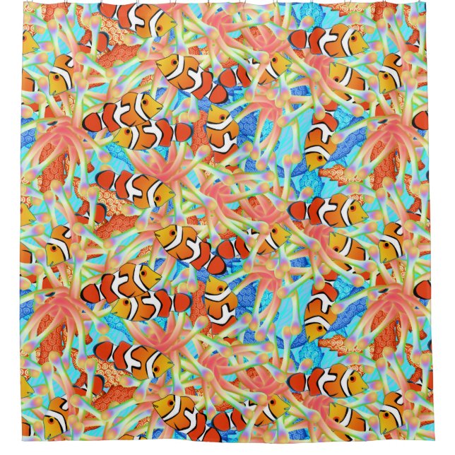 Clown autour du rideau de douche (Devant)