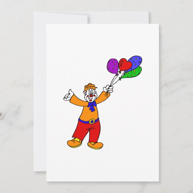 Clown avec ballons (Devant)
