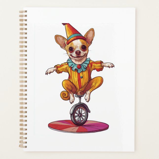 Clown Chihuahua � Chien de cirque amusant (Devant)
