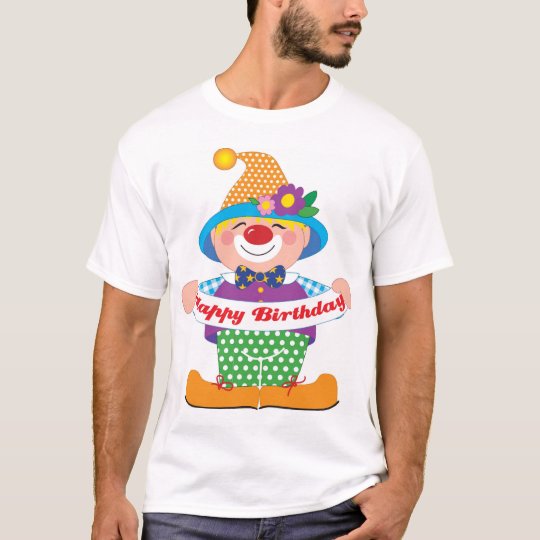Clown d'anniversaire t-shirt