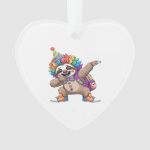 Clown dansant Dabbing Sloth Halloween effrayant Ov