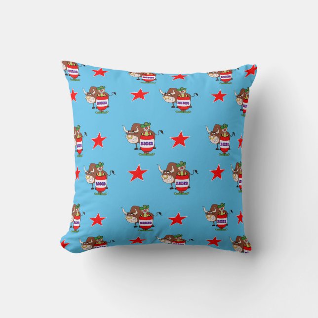 Clown Et Bull Coussin Occidental (Recto)