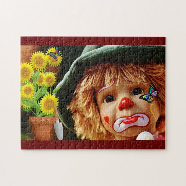 Clown face triste joyeuse Puzzle (Horizontal)