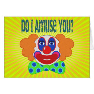 Clown je vous amuse conception