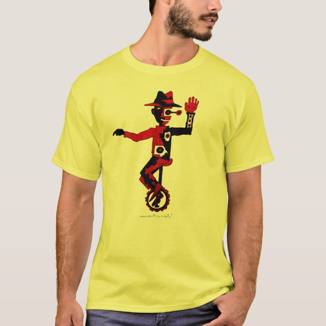 Clown sur le T-shirt de l'industrie graphique (Devant)