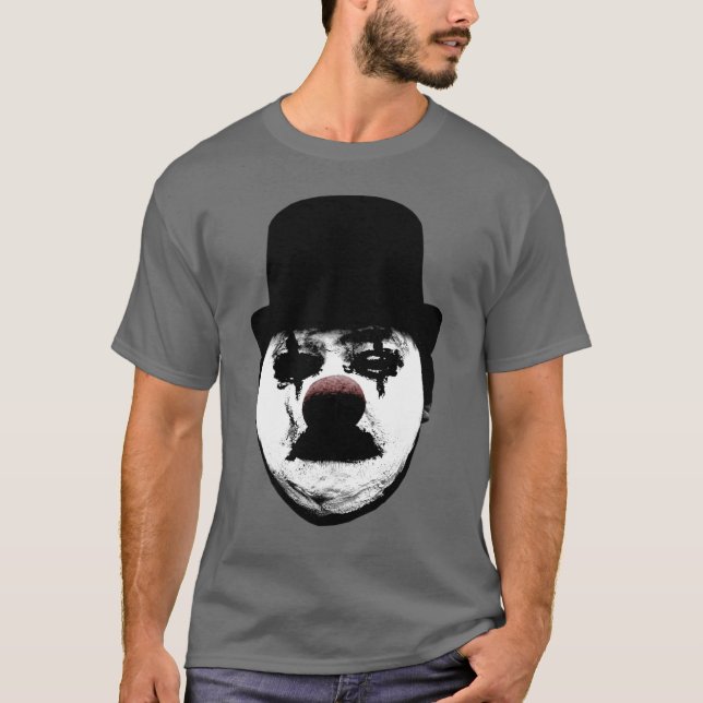 Clown triste - T-shirt gris (Devant)