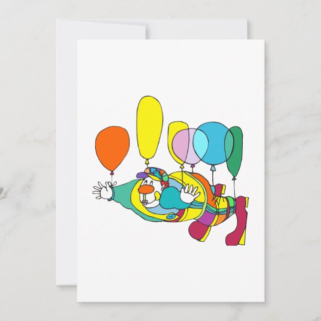 Clown volant en ballon (Devant)