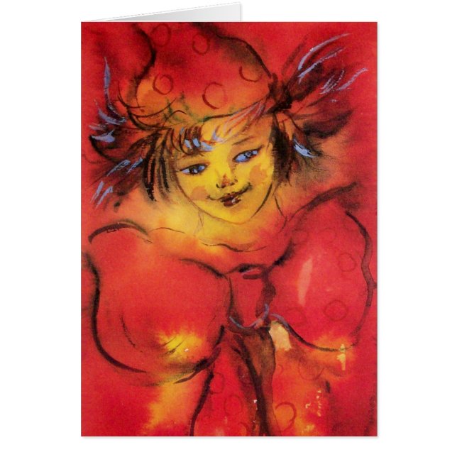 CLOWN WITH RED RIBBON (Devant)