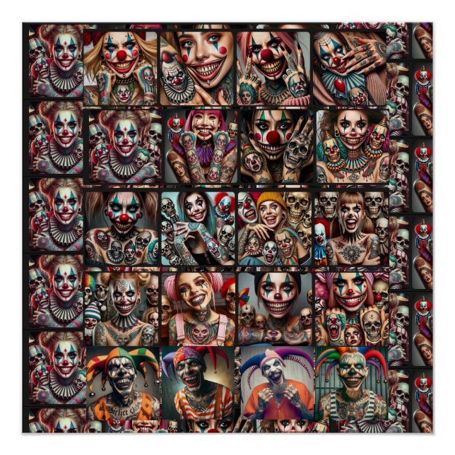 Clowns of a Different Nature par Chuck Vest Poster (Devant)