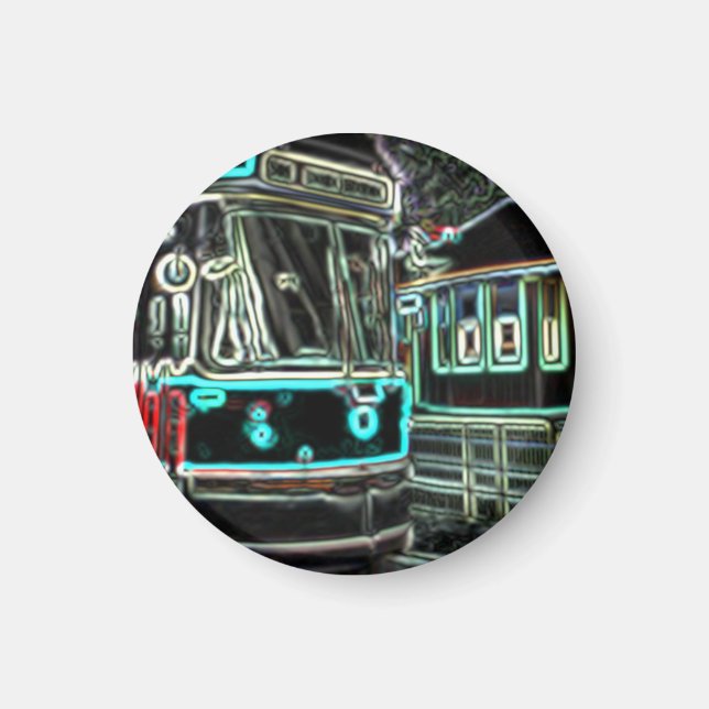CLRV Neon à stn Circle Magnet (Devant)