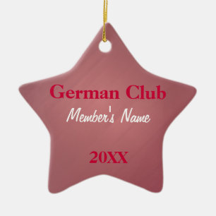 Club allemand, ornements de club de langue