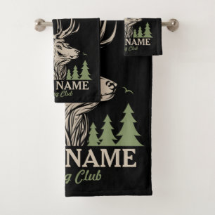 Club de chasse personnalisé Hunter Deer Elk Antler