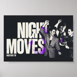 Club de danse rétro Night Moves - Impression d'art