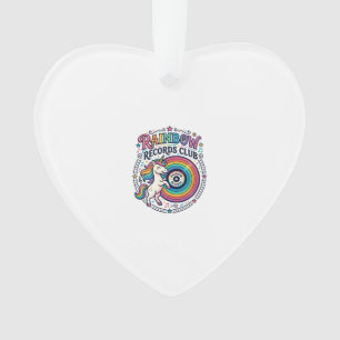 Club de disques Licorne Arc-en-ciel Fond Blanc Mig