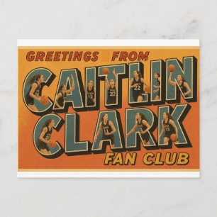 Club de fans de Caitlin Clark - Carte postale de s