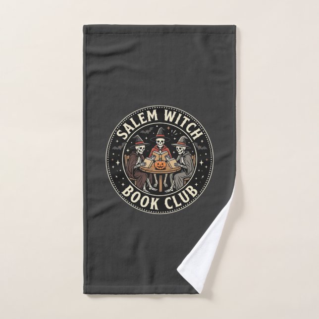 Club de lecture de sorcières de Salem Halloween Dé (Serviette à main)