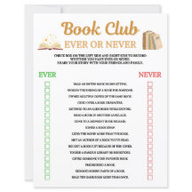 Club de lecture jeu Ever Or Never