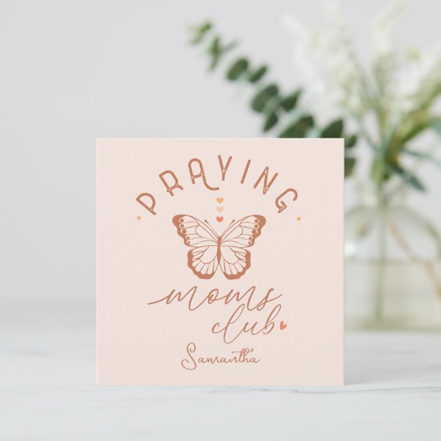 Club de maman priante - Papillon Boho (Debout devant)