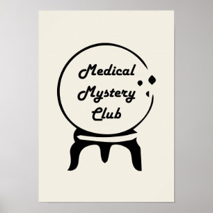 Club de Mystère Médical Art Mural Minimaliste