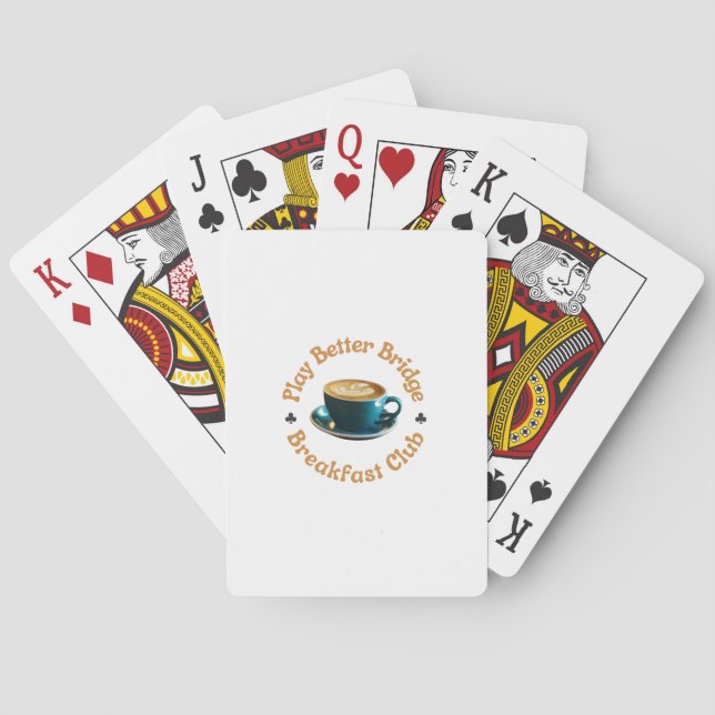 Club de petit déjeuner Cartes à jouer (dos)