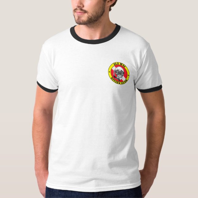 Club de plongée Ala Wai Canal Tshirt Ringer (Devant)
