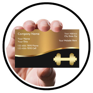 Club de remise en forme classique Cartes de visite