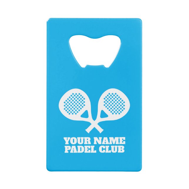 Club de tennis personnalisé Carte de crédit Bottle (Devant)