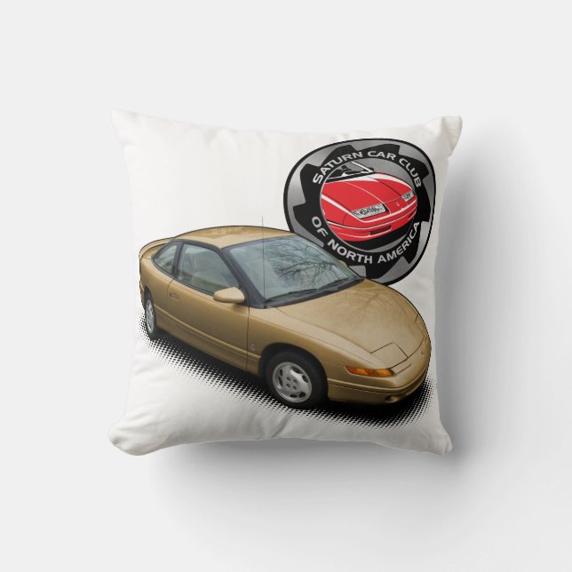 Club de voiture de Saturn et 'coupé 91 coussin de (Recto)