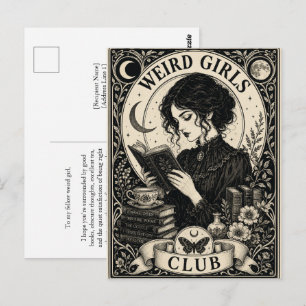 Club des Filles Bizarres Carte Postale Art Nouveau
