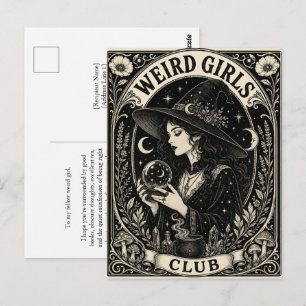 Club des Filles Bizarres Carte Postale Art Nouveau