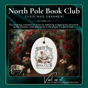 Club du livre du Pôle Nord - Ornement de Noël oval