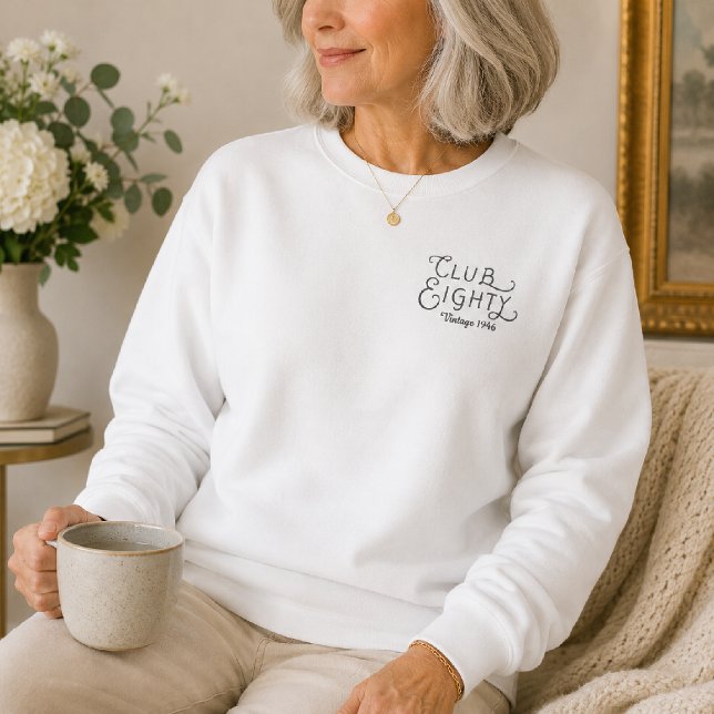 Club Eighty Sweatshirt pour 80e anniversaire (Créateur téléchargé)