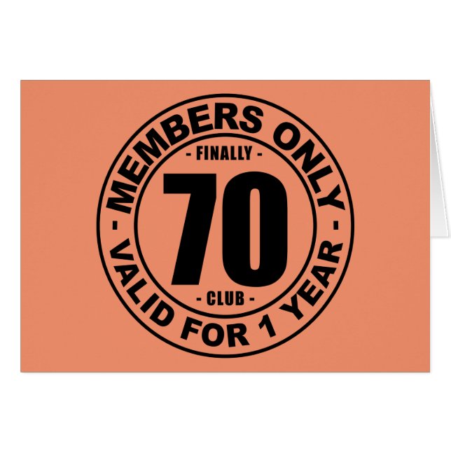 Club enfin 70 (Devant horizontal)