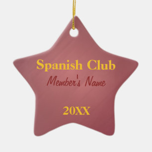 Club espagnol, ornements de club de langue