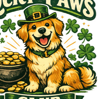 Club Lucky Paws Autocollant de la Saint-Patrick