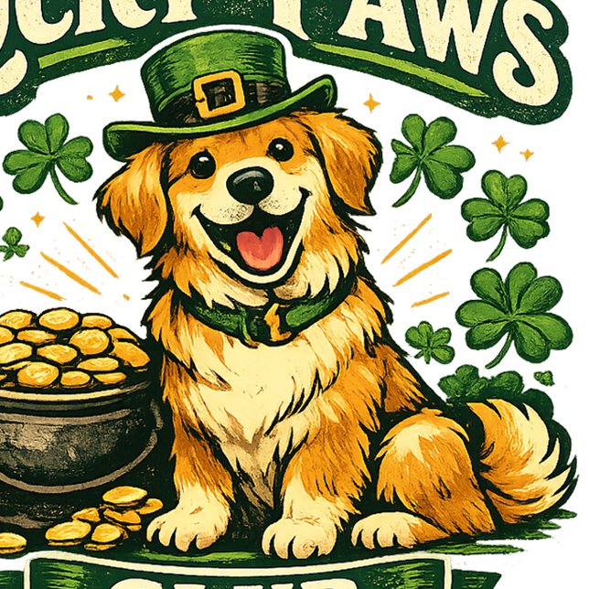 Club Lucky Paws Autocollant de la Saint-Patrick (Créateur téléchargé)