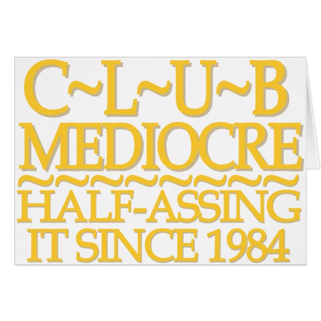 Club Mediocre Gold (Devant horizontal)