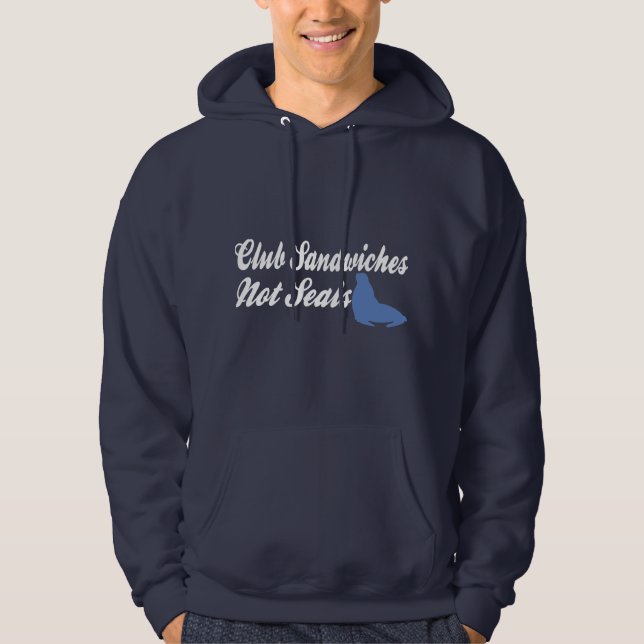 Club Sandwichs pas scelle drôle sweat - shirts à c (Devant)