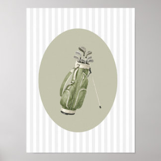 Clubs de golf garçon chambre de bébé décoration mu