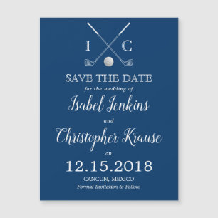 Clubs de golf Sauvegardez les cartes Magnet Cards