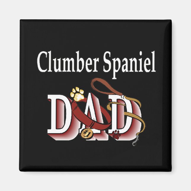 Clumer Spaniel DAD Magnet (Devant)