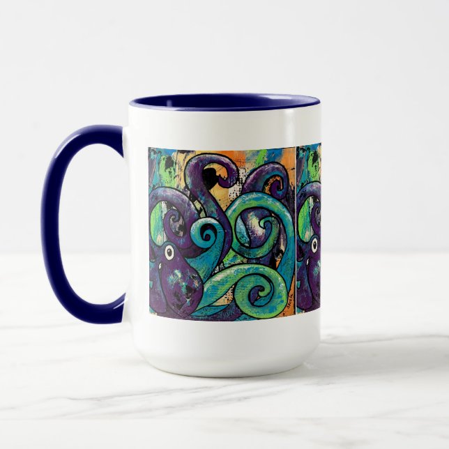 "Clyde aime la Bossa Nova" Mug de boisson 15 oz (Gauche)