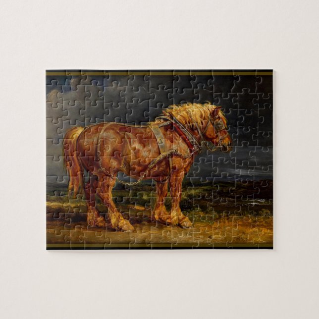 Clydesdale Horse Puzzle (Horizontal)